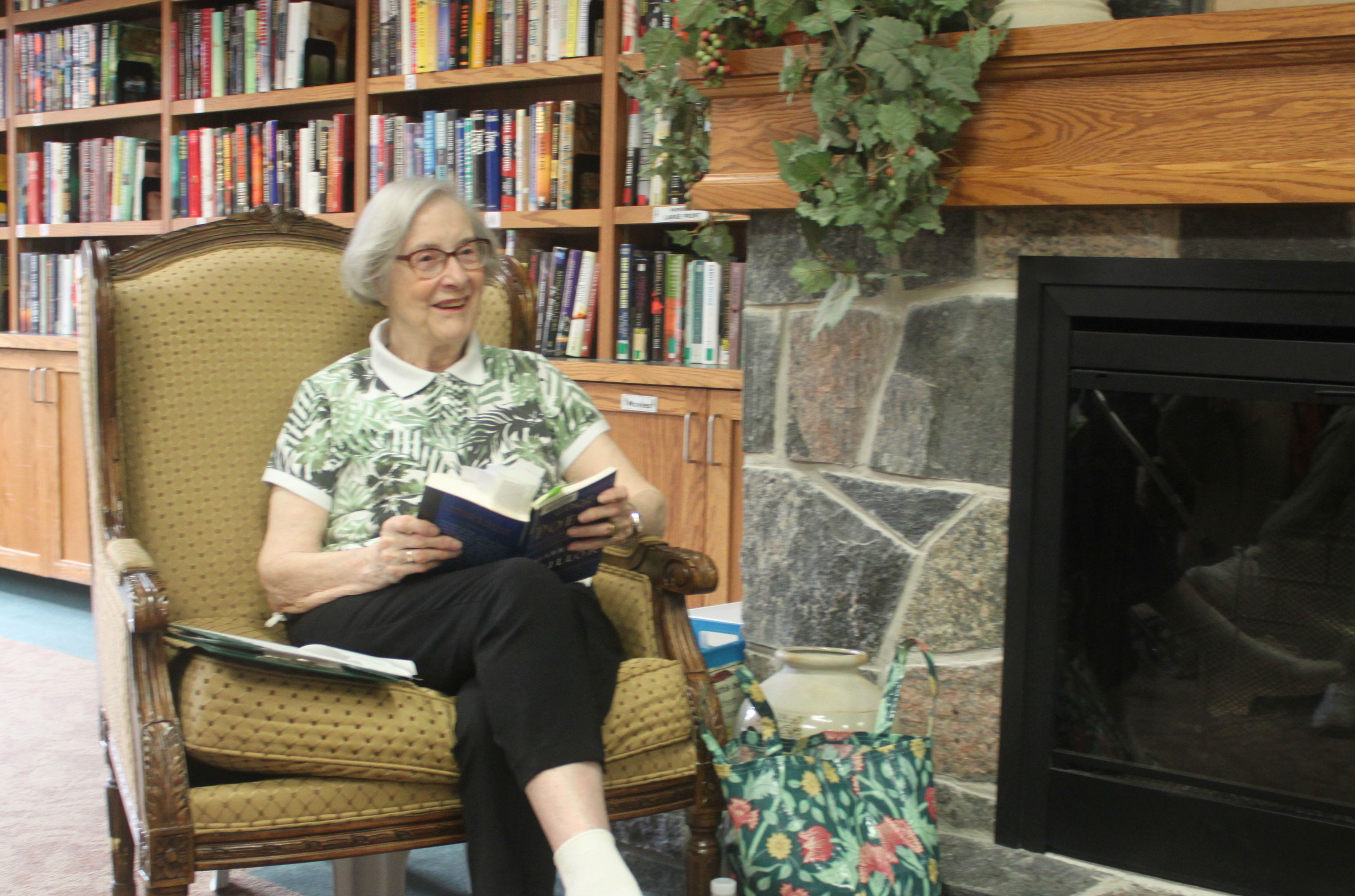 Patricia Bailey shares her love of poetry with  The Village of Taunton Mills
