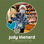 Judy Menard, Volunteer Award Recipient 2024 at The Village at St. Clair
