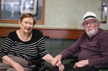 Margaret and Harry McMahon in their long term care home at The Village of Erin Meadows in Mississauga