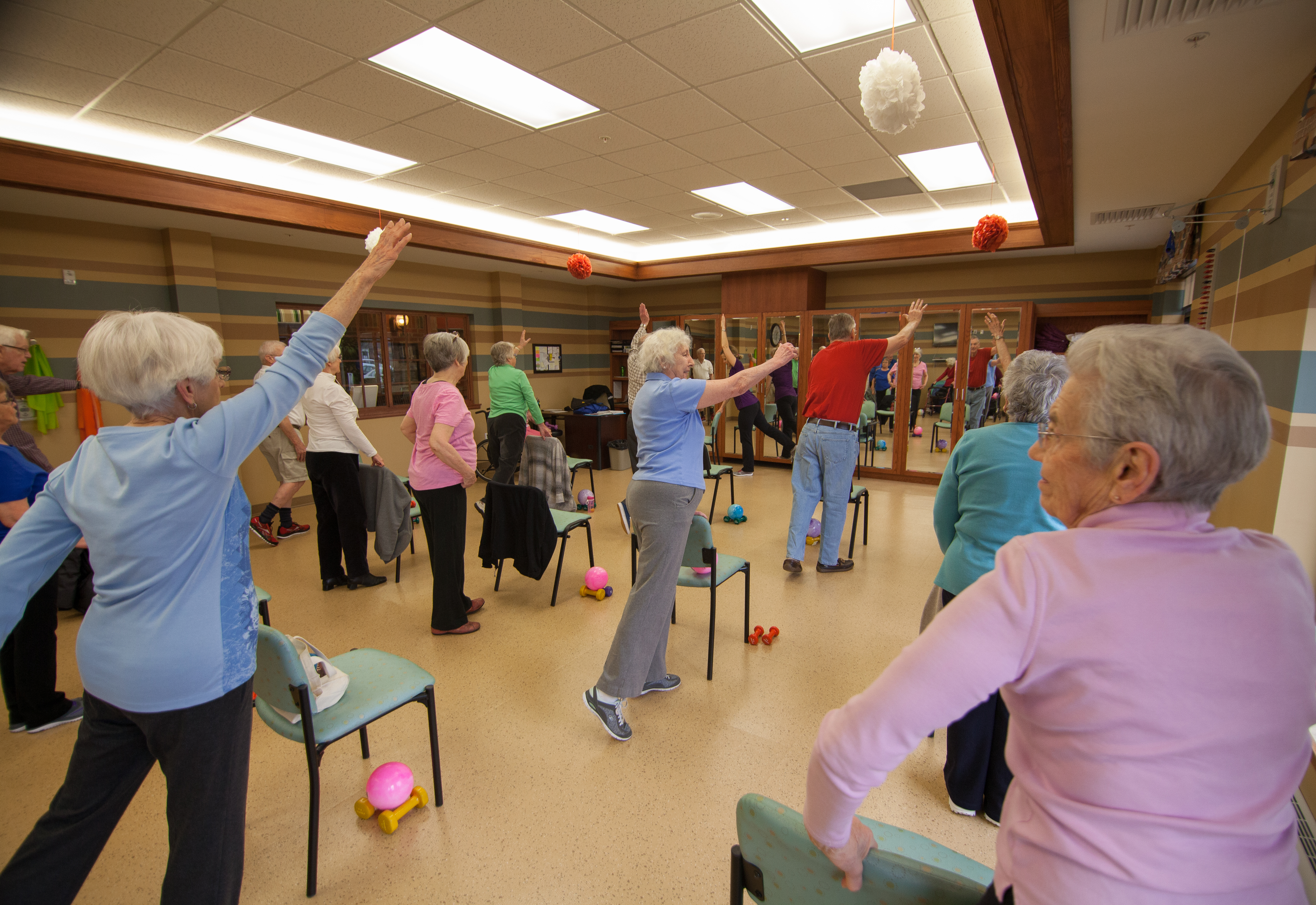 Group exercise class